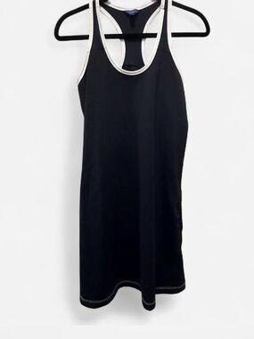 Nautica Performance Athletic Dress Tennis Prep Golf Activewear Athleisure Black